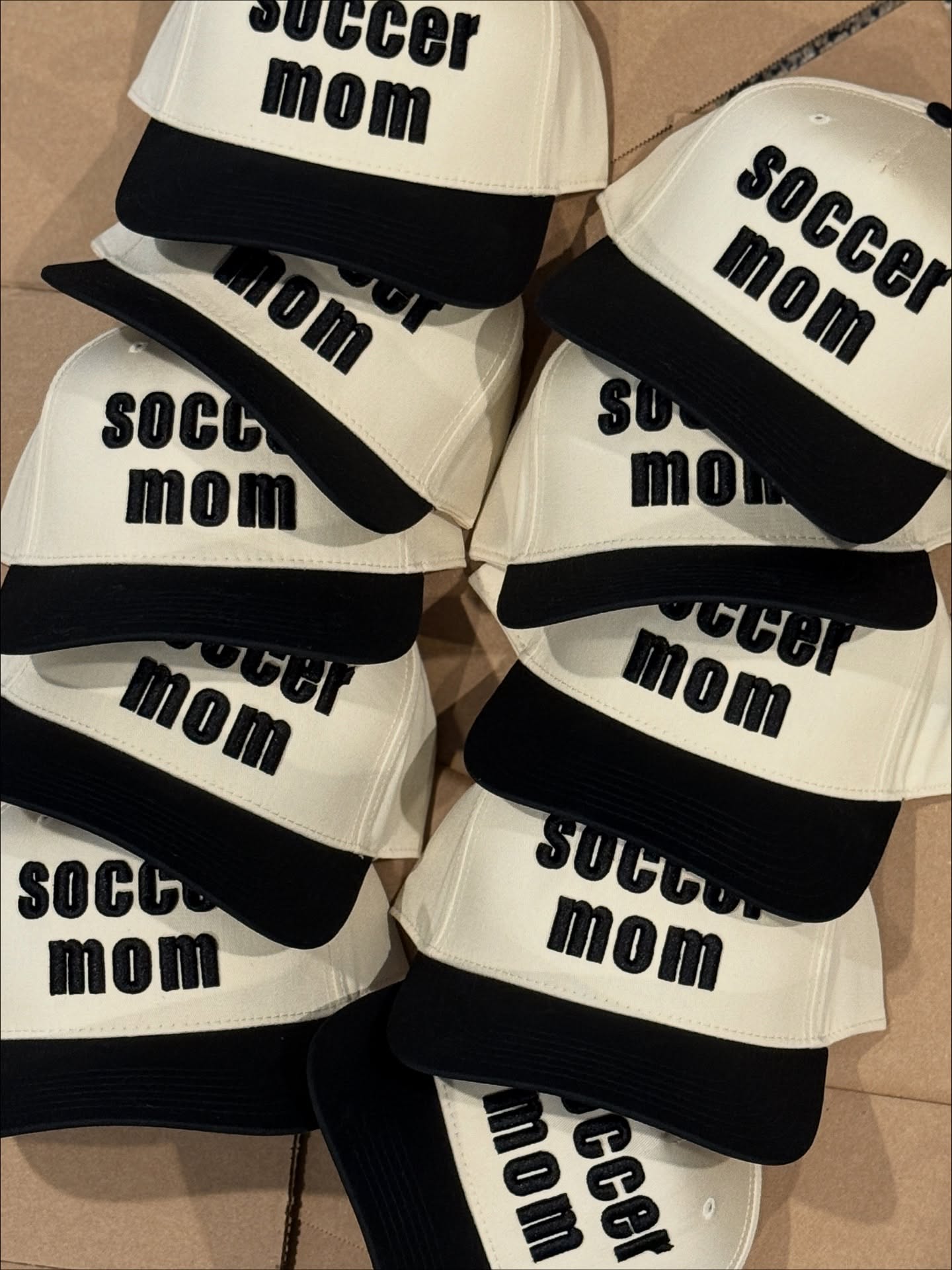 Instagram post with the caption: soccer Saturdays just got an upgrade ⚽🖤

designed and embroider...